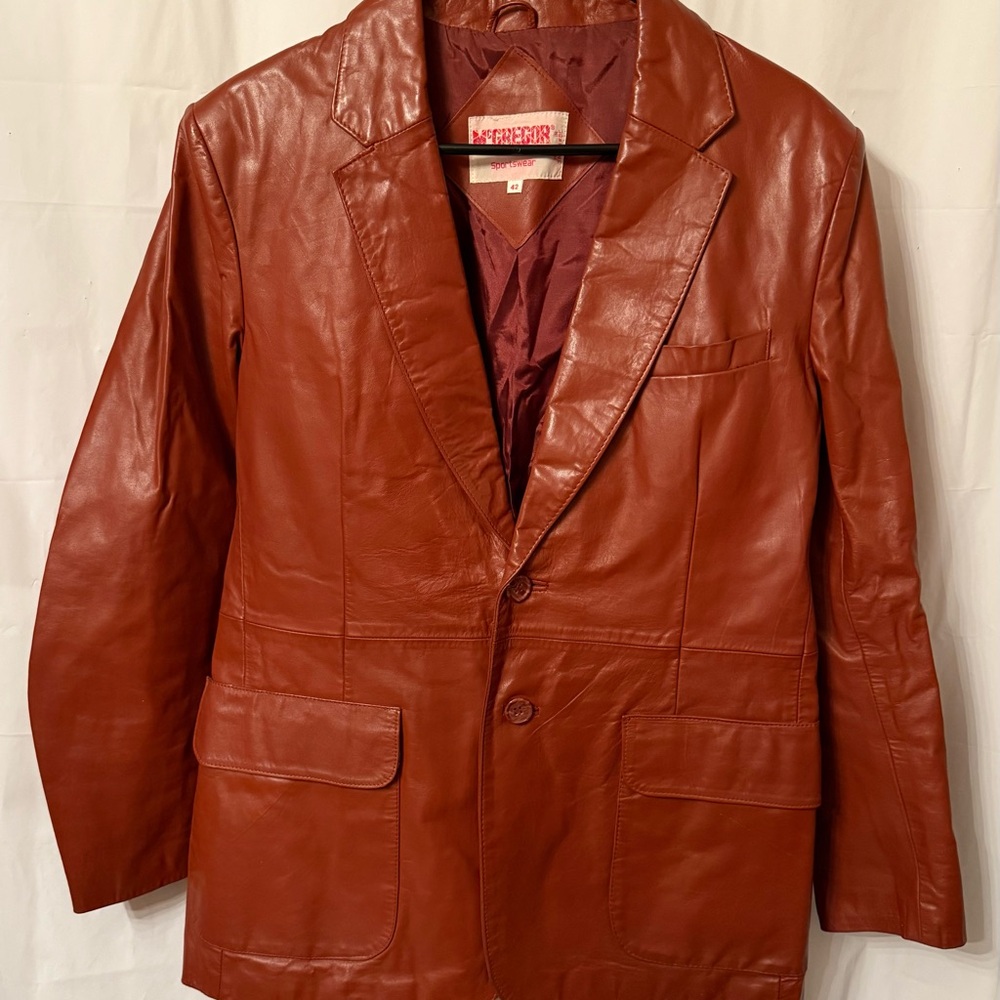 ATTENTION!!!
PRICE REDUCED WAS $50. 
NOW $35. McGregor Leather Men’s Jacket